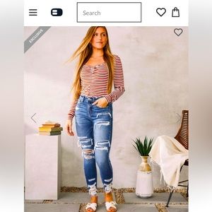 Bridge by GLY Elliot high rise ankle skinny